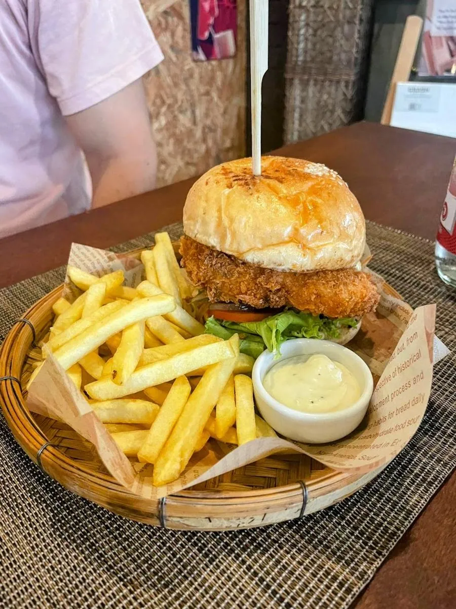 A plate of food at Crash, Kamala