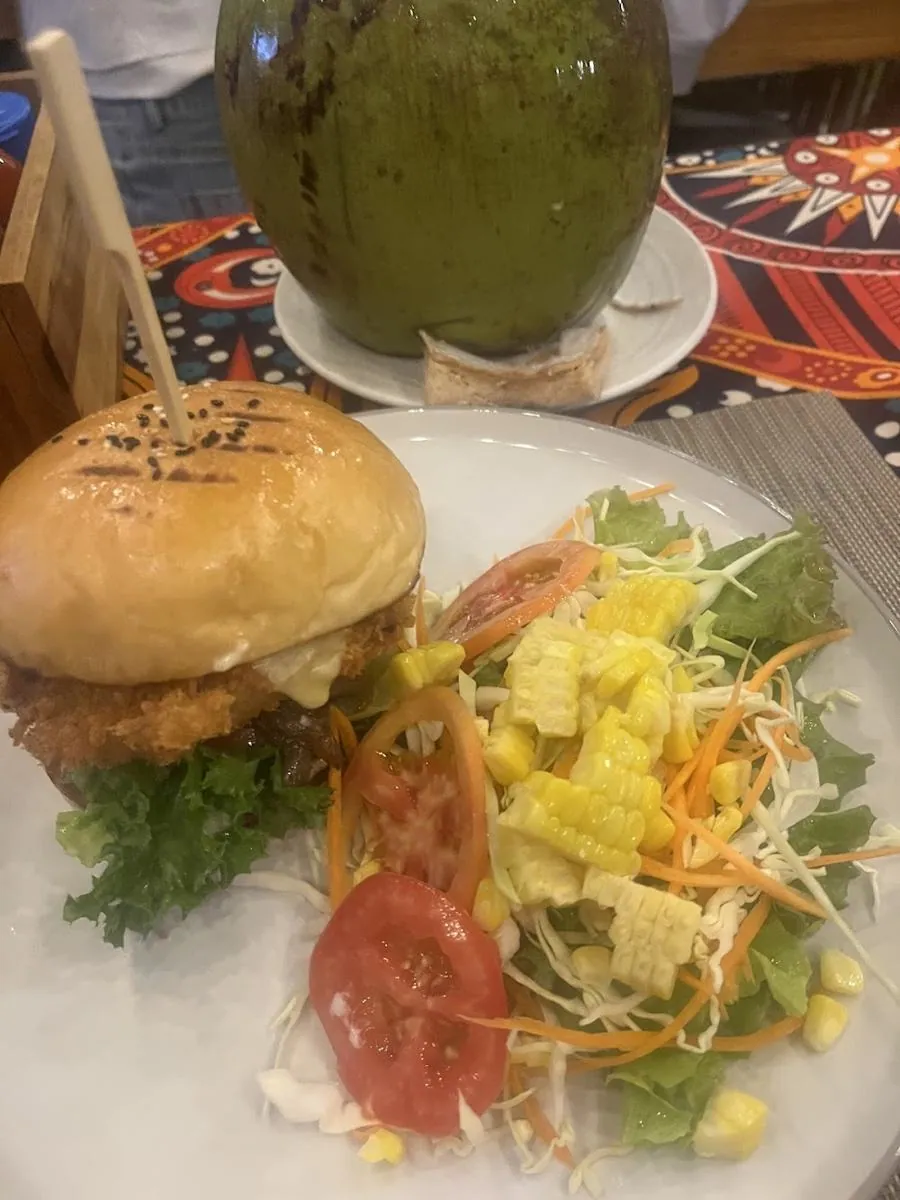 A plate of food at Crash, Kamala