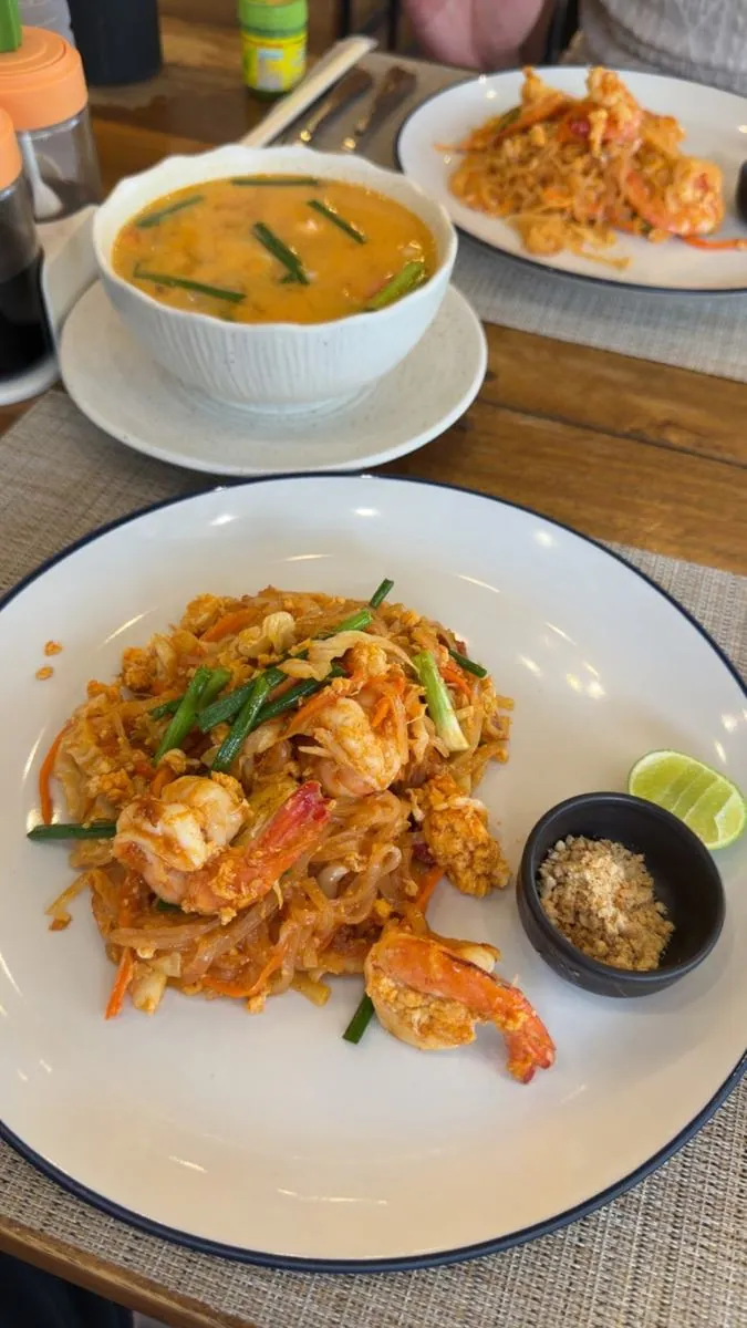 A plate of food at Crash, Kamala