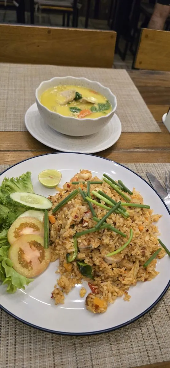 A plate of food at Crash, Kamala