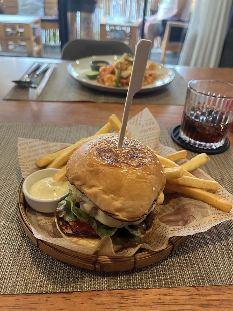 A plate of food at Crash, Kamala