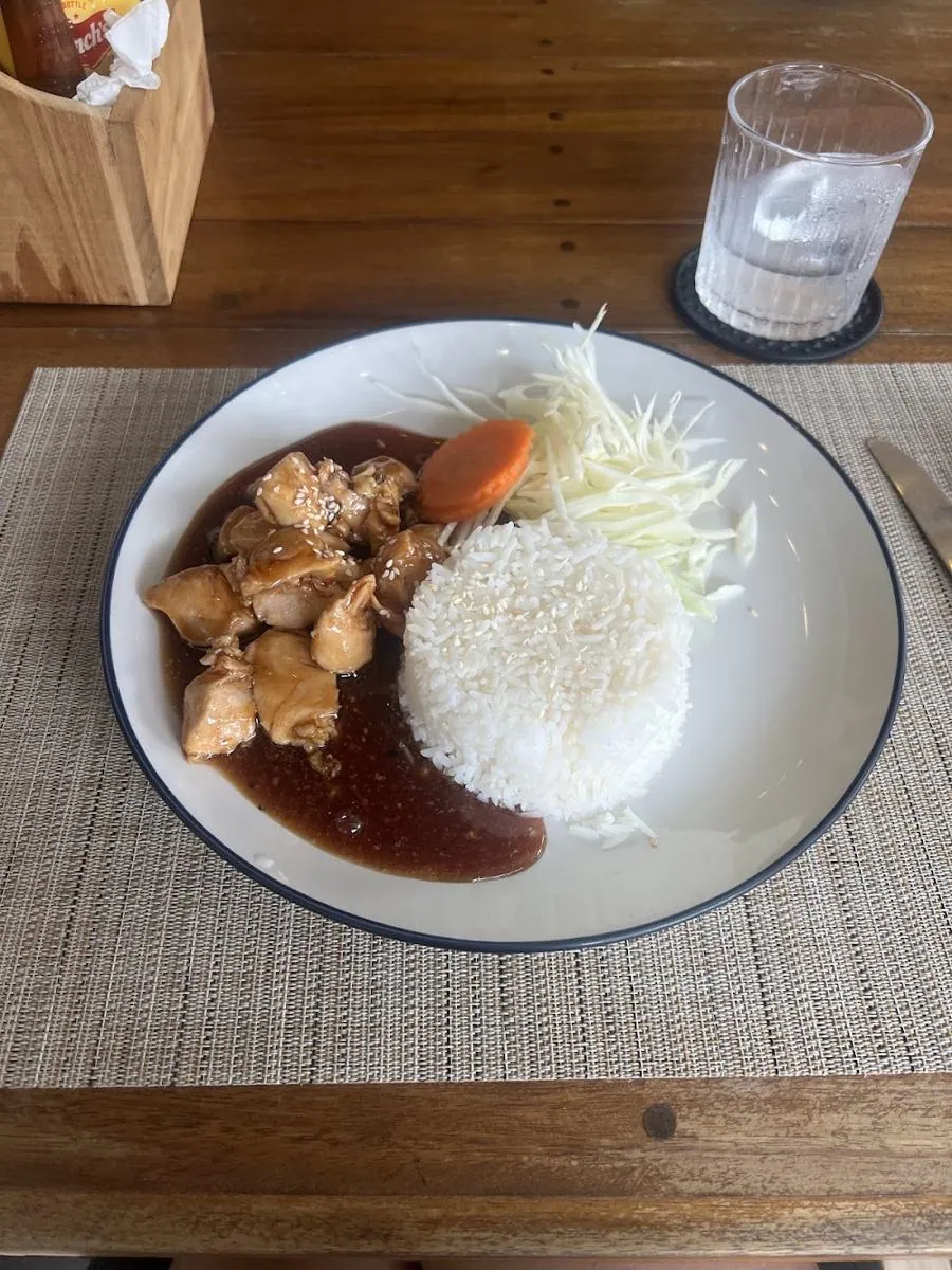 A plate of food at Crash, Kamala